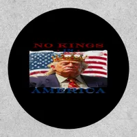 No Kings In America Anti-Trump Creative Design Patch