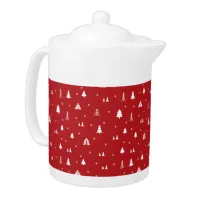 Christmas Trees and Snowflakes Teapot