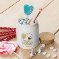 Mom and Twins on Stroller Candy Jar