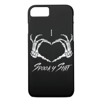 Spooky Classic - Skeleton Hands Heart iPhone 8/7 Case