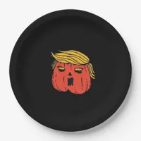Throw Him Out Like A Pumpkin Trumpkin Halloween El Paper Plates