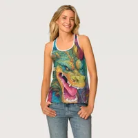 Dragon Portrait Art Fantasy Tank Top