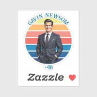 Gavin Newsom | Vintage #48 Sticker