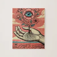 Surreal Gardeners Hand Jigsaw Puzzle