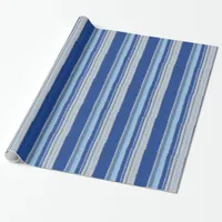 Gift Wrap - Crochet in blue stripes