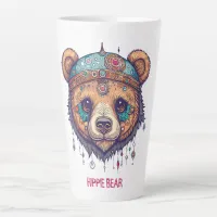 Hippie Bear I Latte Mug