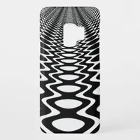 Groovy Peace Sound waves Black and White Cases