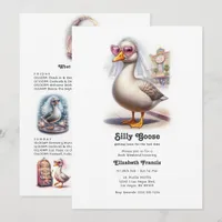 Silly Goose Getting Loose Las Vegas Bachelorette Invitation
