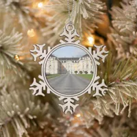 Augustusburg Palace in Brühl, Germany Snowflake Pewter Christmas Ornament