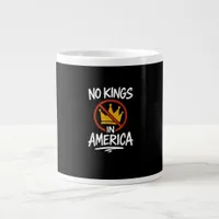 No Kings In America No Crown Minimal Clean Giant Coffee Mug