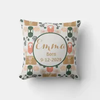 Escape Room Gender Reveal Nursery Throw Pillow