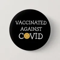 Vaccinated Against Covid Button