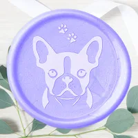 Cute Puppy Dog Paw Prints Pet French Bulldog Wax Seal Stamp
