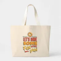 Summer Fun Large Tote Bag