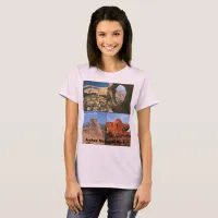 Arches National Park Sandstone Aches Photo Collage T-Shirt