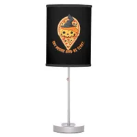 Pizza Party Halloween Pumpkin Witch Hat Essential Table Lamp