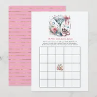 A Tini One Baby Shower Bingo Game Invitation