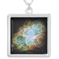 Crab Nebula Silver Plated Necklace