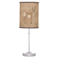 Southwest Pronghorn Petroglyph Table Lamp