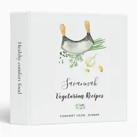 Recipe cooking food vegitarian herbs 3 ring binder
