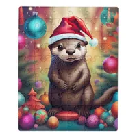 Adorable Christmas Otter Jigsaw Puzzle