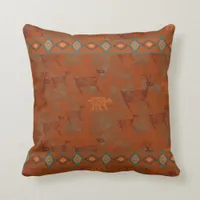 Southwest Canyons Petroglyphs Throw Pillow