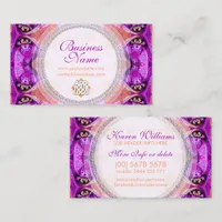 Purple Fuchsia Healing New Age Business Card