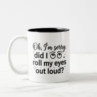 Coffee Lovers Loud Roll Mug 11oz Two-Tone
