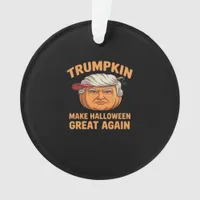 Halloween Trumpkin Make Halloween Great Again Funn Ornament