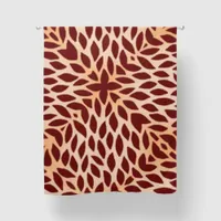 Orange Gradient Background with Maroon Pattern | Blackout Curtains