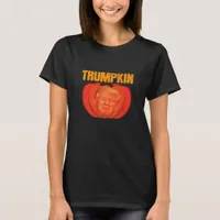 Trumpkin Halloween Jack O Lantern Graphic Funny  T-Shirt