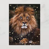 *~* Artsy AP23 Artistic Celestial  Mystical LION Postcard