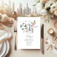 Dubai UAE Destination Wedding Invitation