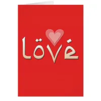 Red Love Card