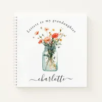 Letters to My Granddaughter Wildflowers Notebook