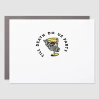 Till Death Do Us Party Funny Retro Classic Car Magnet