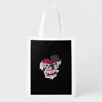 Till Death Do Us Part Skull Grocery Bag