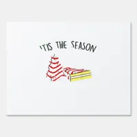 The Season Christmas Tree  Sign