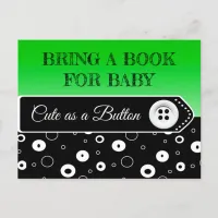 Bring a Book for Baby Baby Shower Card