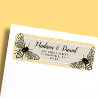 Bee Rustic Elegant Vintage Label