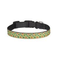 Red & Green Hearts Pet Collar