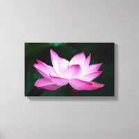 Peaceful Zen Lotus Flower Canvas Print