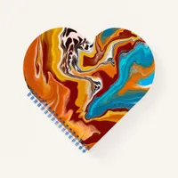 Planetary Bliss Fluid Digital Art     Notebook