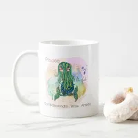 Zodiac Sign Pisces Whimsical Art Name Coffee Mug