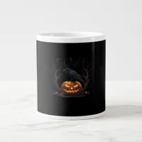 Caw-F's Spooky Pumpkin Halloween Classic Giant Coffee Mug