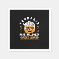 Trumpkin Make Halloween Great Again Funny Pumpkin  Napkins