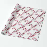 Christmas Candy Cane Wrapping Paper