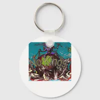 No Kings Classic Modern Minimal Style Keychain