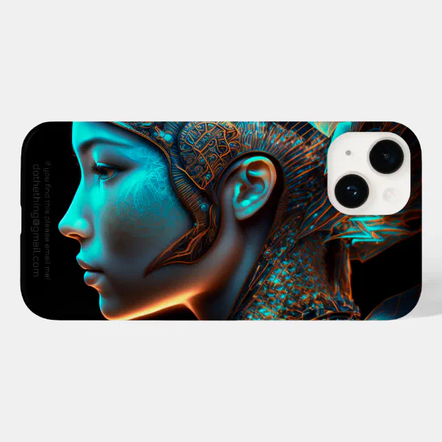 Japanese Electro Cyberpunk Profile Portrait Case-Mate iPhone 14 Case