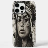 Indian girl's warrior spirit in tradition iPhone 16 pro max case